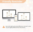 NUPTIO Hurricane Candle Holder for Candlestick: 6 Pcs Gold Taper Candlestick Holders - Tall Modern Candles Stick Decor with Cylinder Shape Cover for Dinner Table Centerpiece