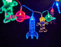 AceList 10 LED Children's Room LED String Light Astronaut Spaceship Rocket Pendants Holiday Party Lights Wall Window Nursery or Kids Room Decor Wedding Around The Garden Patio Christmas (Multicolour)