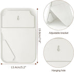 10Pcs Table Desk Vanity Makeup Mirror, 8-Inch Simple Portable Travel Mirror with Stand, Standing and Wall Hanging Dual-use White