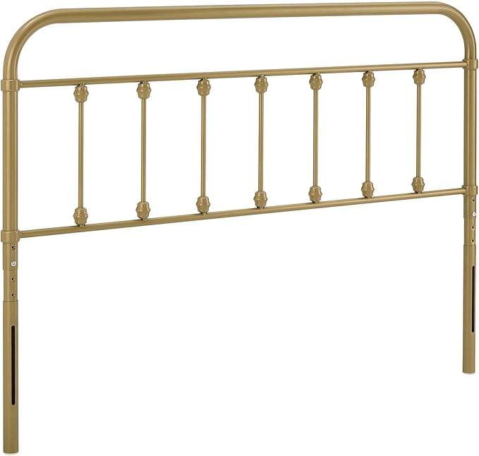 Modway MOD-6153-GLD Sage Full Metal Headboard, Gold