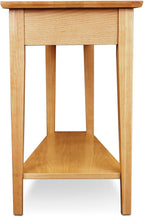 Leick Home 10074-DS Recliner Wedge Side Table with Shelf, Desert Sand