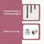 Handamde Pink Ceramic Stone Cabinet Knobs, Vintage Decorative Drawer Pulls for Trendy Cabinets, Modern Dressers & Cupboards, Knobs for Kitchen & Furniture - Set of 6