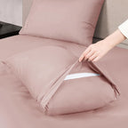 Mejoroom Twin Sheet Set - Hotel Collection Twin Sheets - Bedding Sheets & Pillowcases with Deep Pocket Fitted Sheet, Breathable, Wrinkle & Fade Resistant - 3 Piece(Dusty Pink)