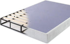 ZINUS Metal Box Spring with Wood Slats, 7.5 Inch Mattress Foundation, Sturdy Steel Structure, Easy Assembly, Queen