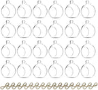 Sziqiqi Hanging Glass Globes Orbs Tea Light Candle Holders fillable with Trinkets for Wedding Ornaments, Wedding Birthday Christmas Party Centerpiece Accessory 2.36inch 20pcs +4 Extra