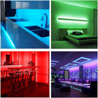 DAYBETTER Led Strip Lights Waterproof, 32.8ft(2 Rolls of 16.4ft) Led Tape Lights Color Changing 300 LEDs Light Strips Kit with 44 Keys Ir Remote Controller and 12v Power Supply for Indoor Outdoor Use
