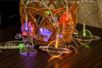 AceList 10 LED Children's Room LED String Light Astronaut Spaceship Rocket Pendants Holiday Party Lights Wall Window Nursery or Kids Room Decor Wedding Around The Garden Patio Christmas (Multicolour)