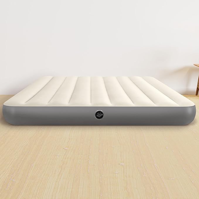 Intex Dura-Beam Standard Air Mattress, Queen, Fiber-Tech | 10in Height | 600lb Capacity | Pump Sold Separately | Pack of 3