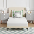 FDW | 6 Inch Twin Mattress | Medium Firm | Gel Memory Foam Mattress | White | Bed in a Box, CertiPUR-US Certified | Pressure Relief, Cooling Ventilated Foam | Washable Removable Cover