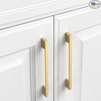 10 Pack Champagne Bronze Cabinet Pulls 5 Inch Cabinets Handles Kitchen Cabinet Hardware Handle for Champagne Dresser Pulls