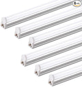 Barrina T5 LED Shop Light 2FT, 6500K (Super Bright White), Utility Shop Lights, Ceiling and Under Cabinet Light, ETL Listed, Corded Electric with Built-in ON/Off Switch, 6 Pack