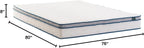 ZINUS 8 Inch Spring Sensation Hybrid Mattress [New Version], King, Fiberglass Free, Medium Firmness, Durable Support, Certified Safe Foams & Fabric, Mattress in A Box