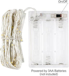 ANJAYLIA Fairy Lights, 10ft 30 LED Mini String Lights Battery Operated Firefly Starry Lights for Wedding, Bedroom, Party, Christmas, Warm White 2 Pack