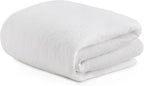 Linenspa 2 Inch Mattress Topper -Cover Full –Cover Only –Machine Washable – Breathable – Non Slip –Cover for Mattress Topper with Zipper – Topper -Cover Only White