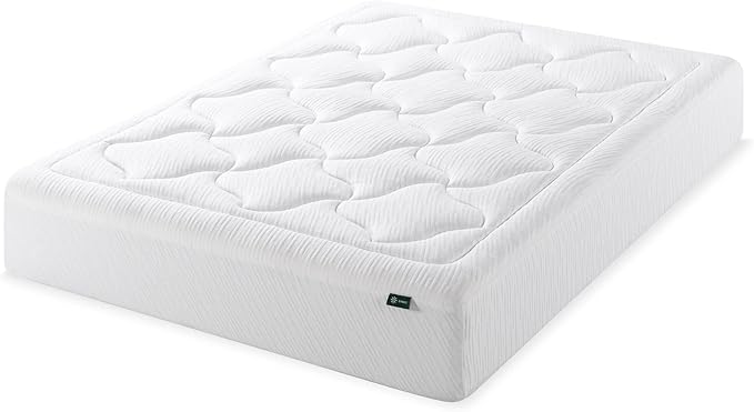 ZINUS 12 Inch Cloud Memory Foam Mattress, Full, Fiberglass Free, Pressure Relieving, Mattress in A Box, CertiPUR-US Certified, White