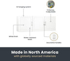 SystemBuild Evolution Kendall 54" Wall Cabinet in White