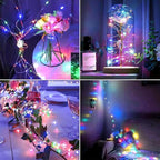 ZNYCYE 50 LED Fairy Lights with Timer, 6 Pack 8.2 Ft 8 Modes Battery Operated String Lights, Multi-Color for DIY Wedding Bedroom Mason Jar Vases Table Party Christmas Decoration