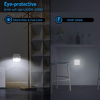 AMIR Upgraded Indoor Motion Sensor Light with PIR Technology - Battery-Powered Wall & Cabinet LED Night Light for Hallway, Bathroom, Kitchen, Stairs (White, 6-Pack)