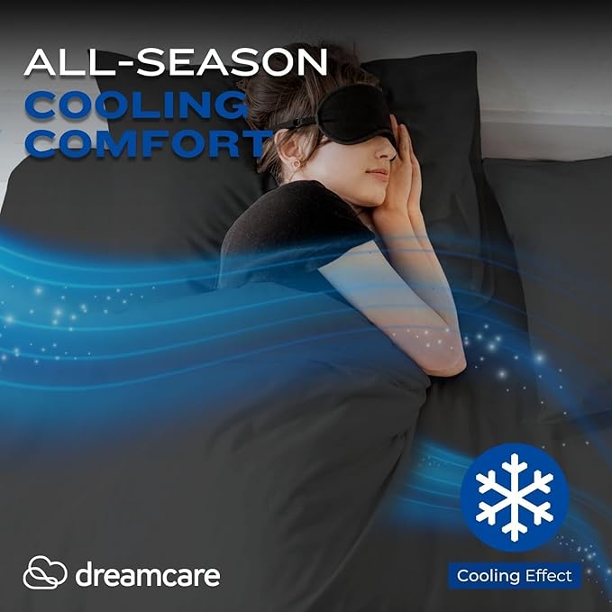 DREAMCARE Twin XL Sheets Set - 4 Pcs Cooling Bed Sheets with Up to 15" Deep Pockets - Soft, Long-Lasting 100% Brushed Polyester with Side Pocket (Sage Green)