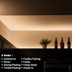 echosari Strip Lights Battery Operated, 16.5Ft 150 LED 2835 SMD Closet Strip Lights with Remote for Bedroom, Kitchen, Cabinet Décor (Warm White)