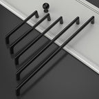 Amerdeco 10 Pack Matte Black Cabinet Pulls 7.5 Inch(192MM) Hole Centers Kitchen Cabinet Handles Hardware Kitchen Handles for Cabinets Cupboard Handles Drawer Pulls ZH0041