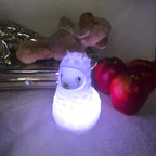 Animal Alpaca Kids Night Light, Children's Room LED Bedside Lamp, Rechargeable Soft Silicone Light, Adjustable Brightness and Colors, Compatible with Touch Control & Remote Control