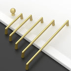 Amerdeco 10 Pack Brushed Gold Cabinet Pulls 11.3 Inch(288MM) Hole Centers Kitchen Cabinet Handles Hardware for Cabinets Cupboard Handles Drawer Pulls ZH0041