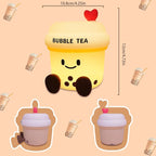 Boba Tea Gifts for Milk Tea Lovers, Cute Bubble Tea Night Light, Boba Tea Silicone Nursery Lamp with Dimming and Timing Function, Cute Room Decor Lights for Kids Girl Women Xmas Gifts