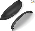 khtumeware 2 Pack 5" Drawer Pulls Matte Black Cabinet Cup Pulls Kitchen Hardware Cabinet Handles Drawer Handles Knobs 5 inch Hole Center