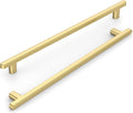 10 Pack 10 Inch(254mm) Kitchen Cabinet Handles Brushed Gold Cabinet Pulls Kitchen Cabinet Hardware Drawer Pulls for Cupboard Wardrobe
