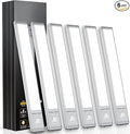 Under Cabinet Lights,76 LED Operated Motion Sensor Light Indoor,1500mAh USB Rechargeable Closet Lights, 66 Pack Magnetic Dimmable Closet Lights，Wireless Under Counter Lights for Kitchen, Stairs.