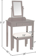 Frenchi Home Furnishing 3 Piece Vanity Set