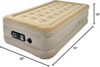 Serta Raised Air Mattress with Never Flat Pump | Luxury Inflatable Mattress with Built in Air Pump to Ensure a Good Night’s Rest | Heavy Duty Blow Up Mattress with Self Inflating Pump