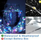 Fairy Lights Battery Operated, 6-Pack Mini String Lights, 20 LED 7ft Twinkle Firefly Starry Lights for DIY Craft Mason Jar Bedroom Wedding Party Table Christmas Decoration (Colorful)