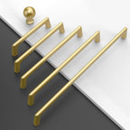 Amerdeco 10 Pack Brushed Gold Cabinet Pulls 3.75 Inch(96MM) Hole Centers Kitchen Cabinet Handles Hardware Kitchen Handles for Drawer Pulls ZH0041