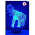 3D Elephant Decor Lamp Gift with Remote, 7 Color Changing Night Light Birthday Toys for Kids Girls Boys
