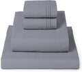 Mellanni King Sheets Set - 4 PC Iconic Collection Bedding - Hotel Luxury, Extra Soft, Cooling Bed Sheets - Wrinkle, Fade, Stain Resistant (King, Mineral Gray)