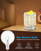 20 Watt Light Bulbs for Wax and Candle Warmers, E12 Base Lamp Bulbs for Mid-Size Scentsy Warmer, Dimmable, Warm White, High Temperature Resistance (6 PCS)