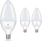 Sailstar E12 LED Bulb 60W Equivalent, 500 Lumens, Ceiling Fan Light Bulbs Soft White 2700K, Type B Light Bulb 5W, CRI 85, B11 Small Base Candelabra LED Light Bulbs, Non-dimmable, Pack of 3
