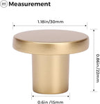 Ravinte 15 Pack Cabinet Knobs Sandy Gold Kitchen Cabinet Knobs Round Dresser Drawer Pulls Closet Door Pulls 1-1/5 Inch