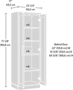 Sauder HomePlus Storage Cabinet/ pantry cabinets, Salt Oak finish
