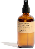 P.F. Candle Co. Ojai Lavender Scented Room & Linen Spray (7.75 fl oz) Amber Glass Bottle, Fine Fragrance Oil, Quick Fabric and Air Refresher, Made In The U.S.A.