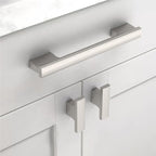 Asidrama 10 Pack 5 Inch(128mm) Brushed Satin Nickel Kitchen Cabinet Handles, Cabinet Pulls Kitchen Cabinet Hardware for Cupboard Drawer Pulls