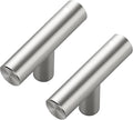 15 Pack Brushed Nickel Cabinet Knobs - Kitchen Cabinet Knobs Silver Cabinet Pulls for Kitchen Cabinet Drawer Stainless Steel Dresser Knobs for Cabinet Hardware 2in Length Single Hole T Bar