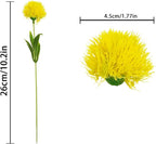 Uieke 10 Pcs Dandelion Artificial Flowers Yellow Flowers Fake Plants Flower Bouquet Plastic Flowers for Home DIY Decoration Wedding Decor