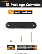 Black Leather Drawer Pulls 6 Pack New Leather Handles Cabinet knobs for Kitchen Cabinet Drawers Bathroom Dressers Furniture Handles