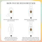 M&SENSE 6.3 oz Large Reed Diffuser Set | Forset Scent Oil Diffuser with Sticks | Hotel Collection Non-Toxic Essential Oil |for Bedroom Bathroom Living Room