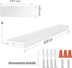 hykolity 4 Pack 4FT LED Wraparound Light 40W 4 Foot LED Shop Lights for Garage, [2-lamp 32W Fluorescent Equiv.] 4400lm 4000K Wrap Light, Flushmount Office Ceiling Light Fixture ETL Listed