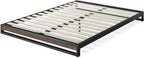 ZINUS GOOD DESIGN Award Winner Suzanne 6 Inch Bamboo and Metal Platforma Bed Frame, No Box Spring Needed, Wood Slat Support, Grey Wash, King