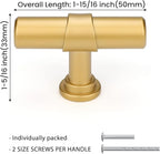 goldenwarm Gold Cabinet Knobs Matte Gold Dresser Knobs Kitchen Cabinet Handles for Dresser Drawers Modern Hardware for Bathroom Cupboard